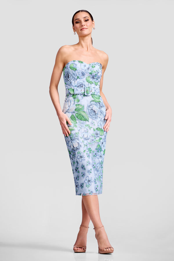 SHAILENE DRESS / SKY MULTI