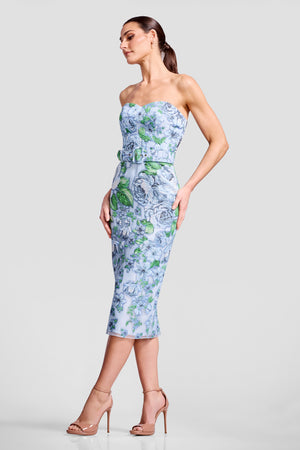 SHAILENE DRESS / SKY MULTI