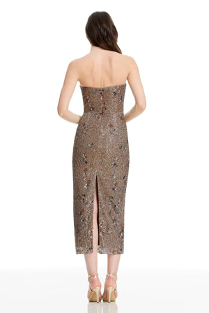 SHAILENE DRESS / BRONZE MULTI