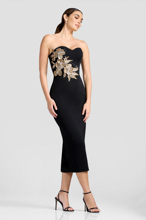 Shailene Dress / BLACK MULTI