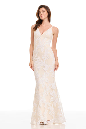 SHARON DRESS / IVORY MULTI