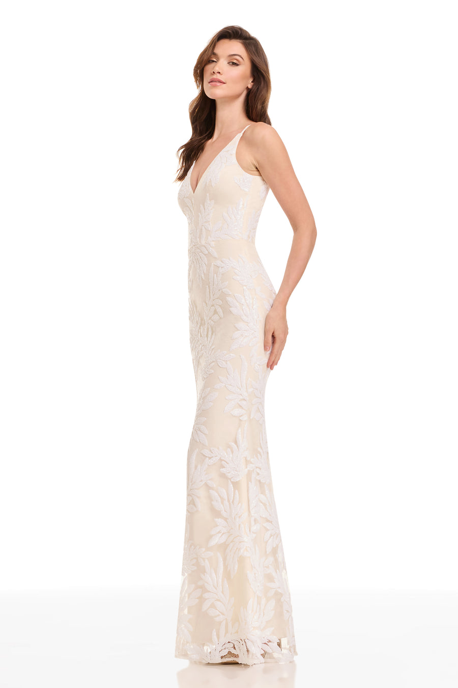 SHARON DRESS / IVORY MULTI