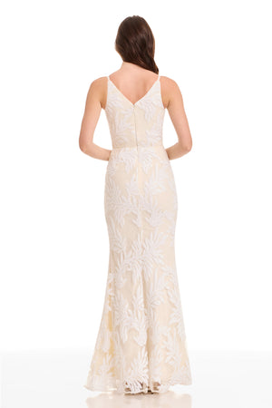 SHARON DRESS / IVORY MULTI