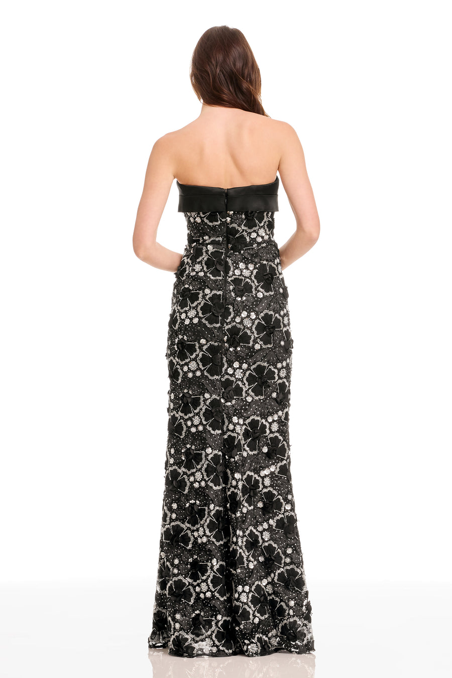 SHAY DRESS / BLACK-SILVER