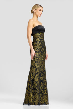 Shay Gown / BLACK-GOLD