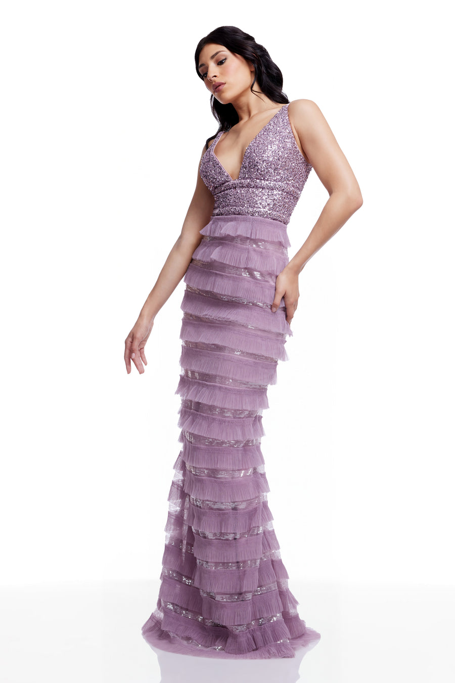 SHELLEY GOWN / DUSTY LAVENDER