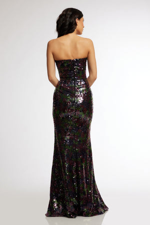 Sheridan Dress / DEEP PLUM MULTI