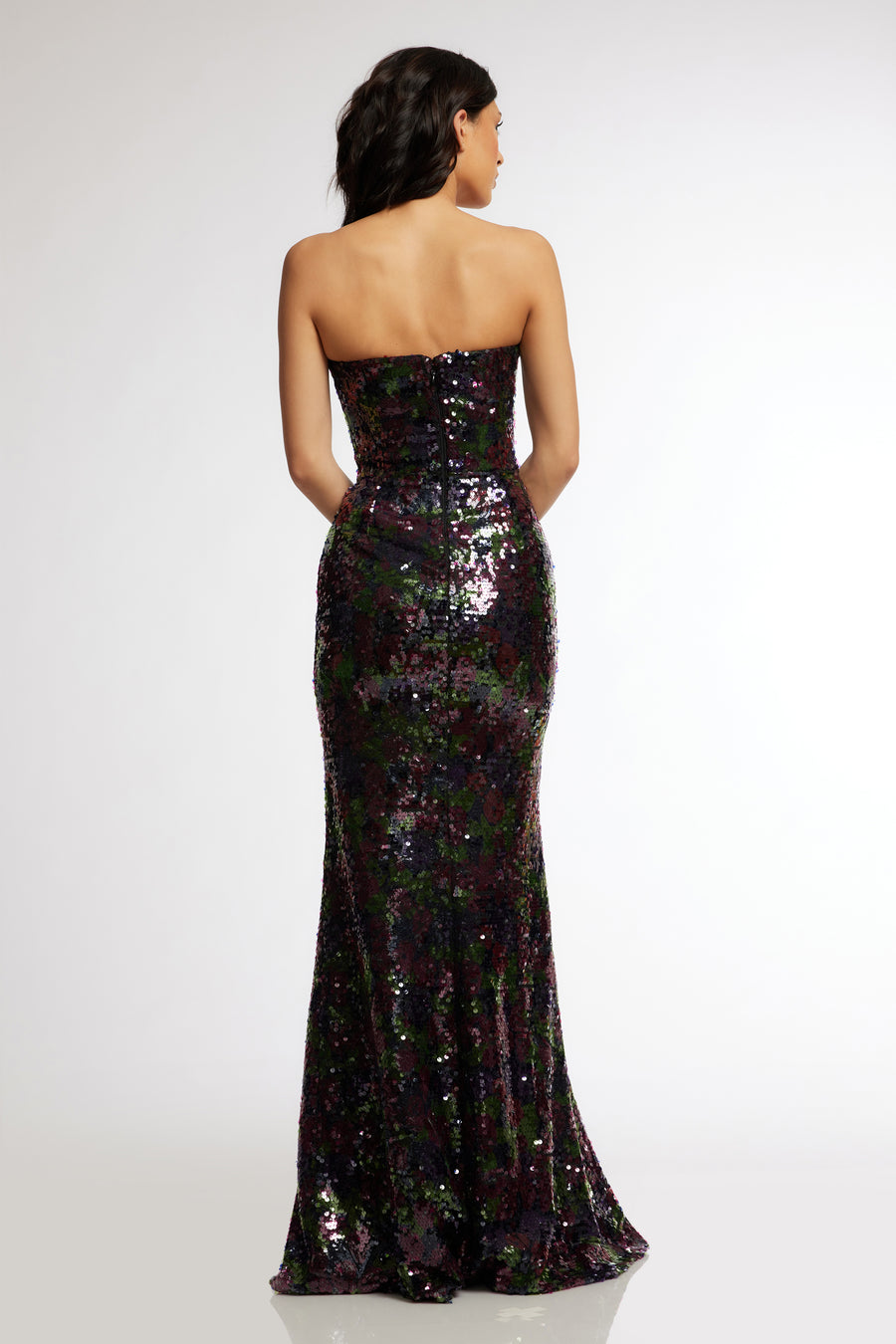 Sheridan Dress / DEEP PLUM MULTI