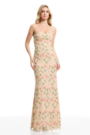 SHERIDAN GOWN / BLUSH MULTI