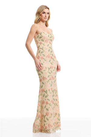 SHERIDAN GOWN / BLUSH MULTI