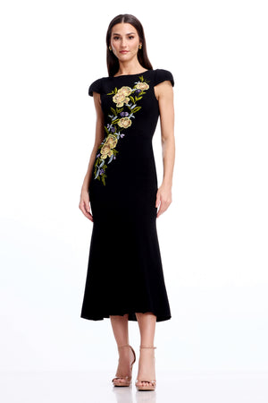 Sheryl Dress / BLACK MULTI