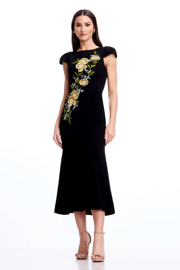 Sheryl Dress / BLACK MULTI