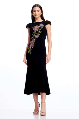 Sheryl Dress / BLACK MULTI
