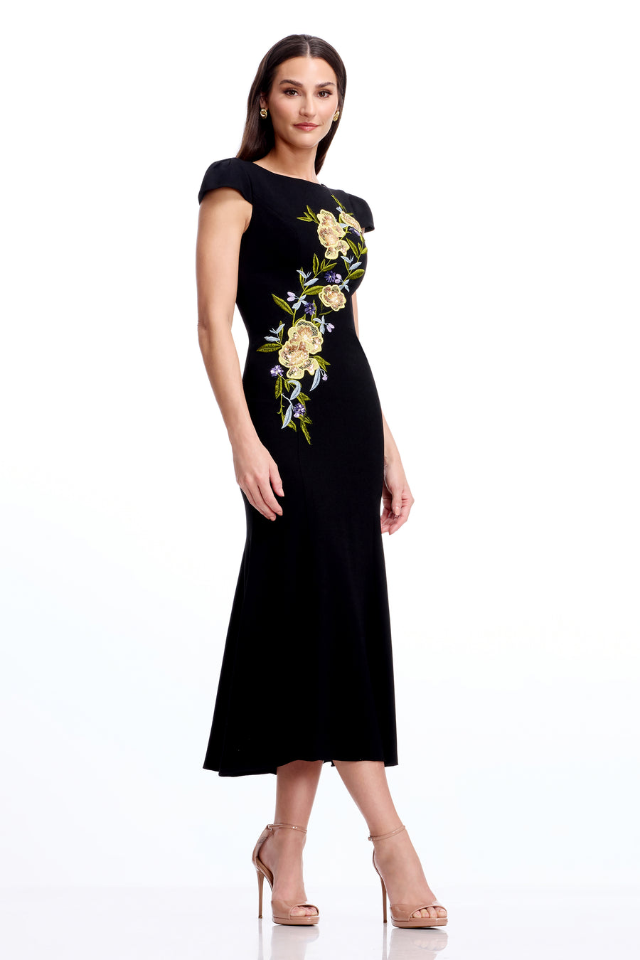 Sheryl Dress / BLACK MULTI