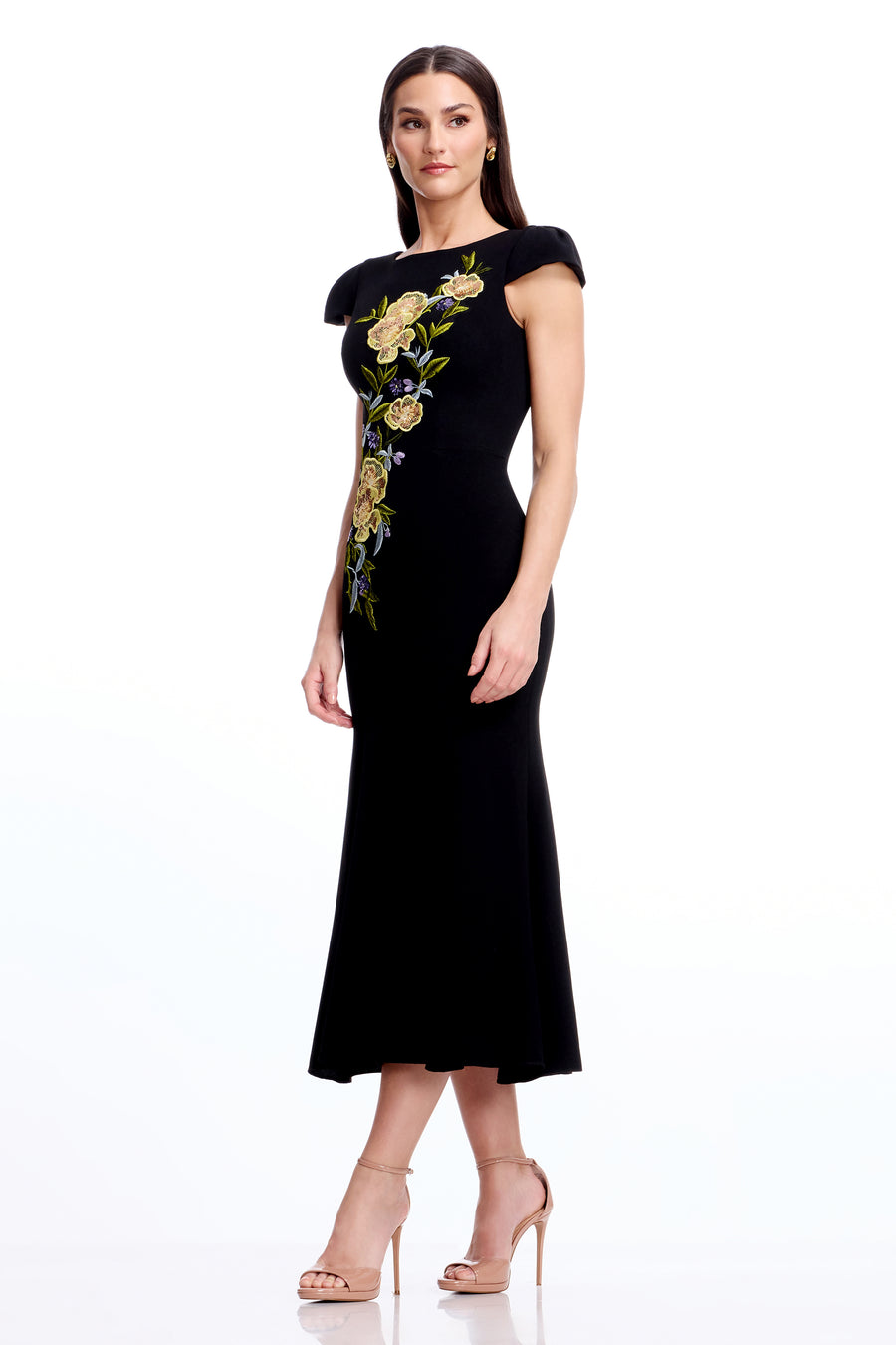 Sheryl Dress / BLACK MULTI