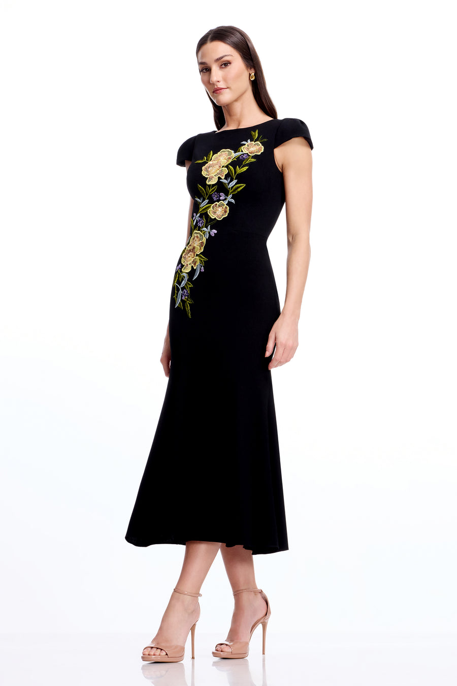 Sheryl Dress / BLACK MULTI