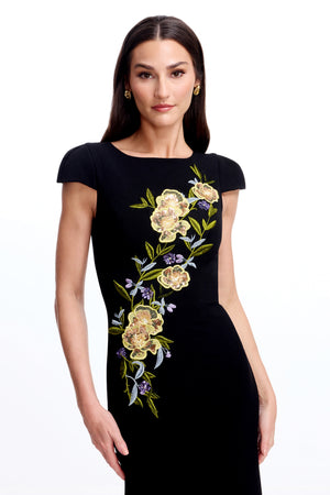Sheryl Dress / BLACK MULTI