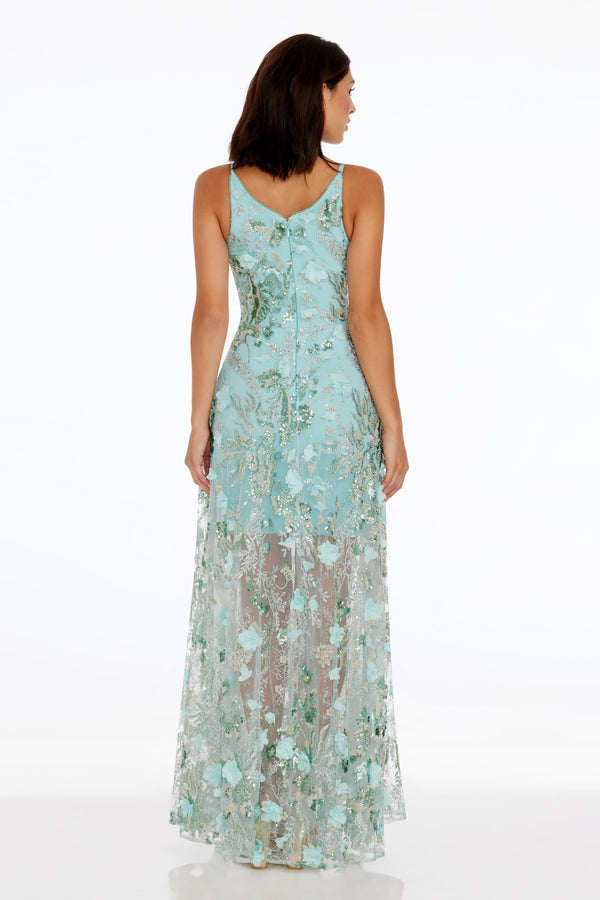 Sidney Dress / SEAFOAM MULTI
