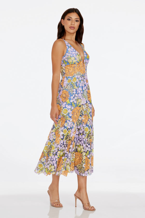 Sierra Dress / LAVENDER MULTI