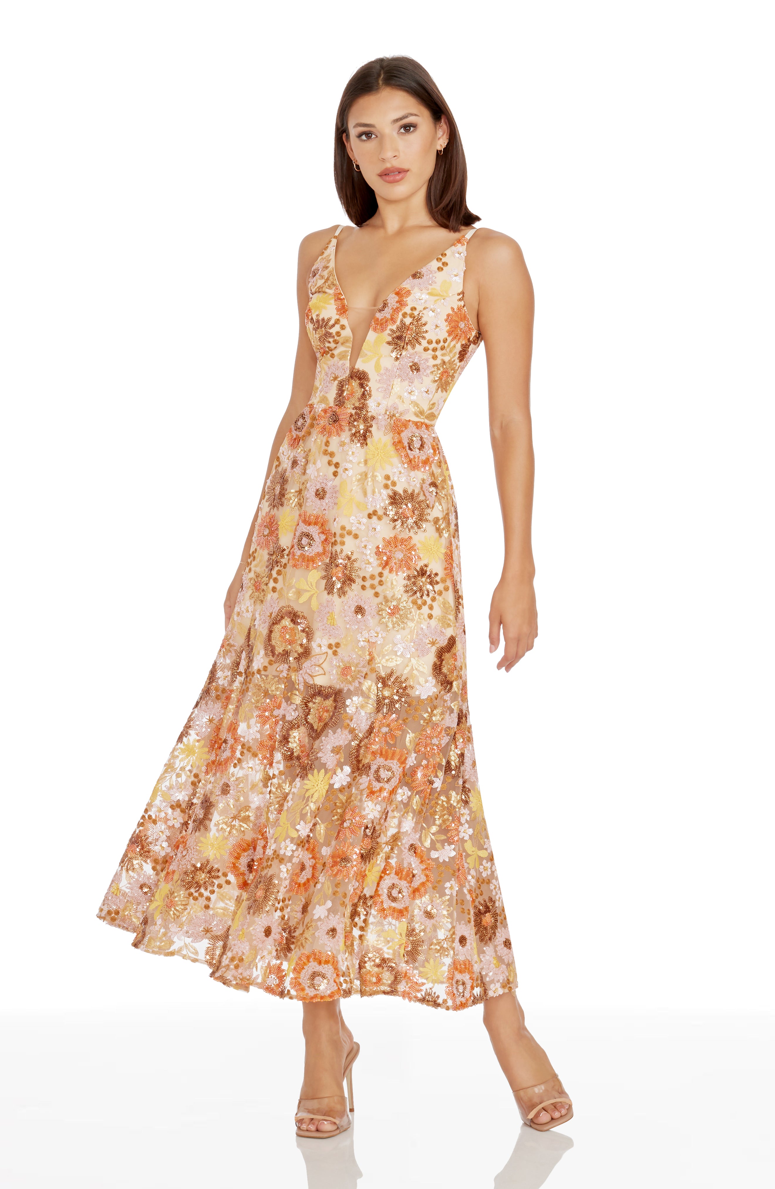 Dress The Population Sierra Fit & Flare Dress Dress The Population Sierra Fit & Flare Dress