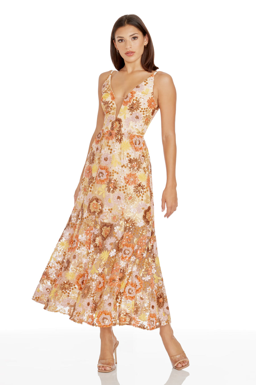 Dress The Population Sierra Fit & Flare Dress Dress The Population Sierra Fit & Flare Dress