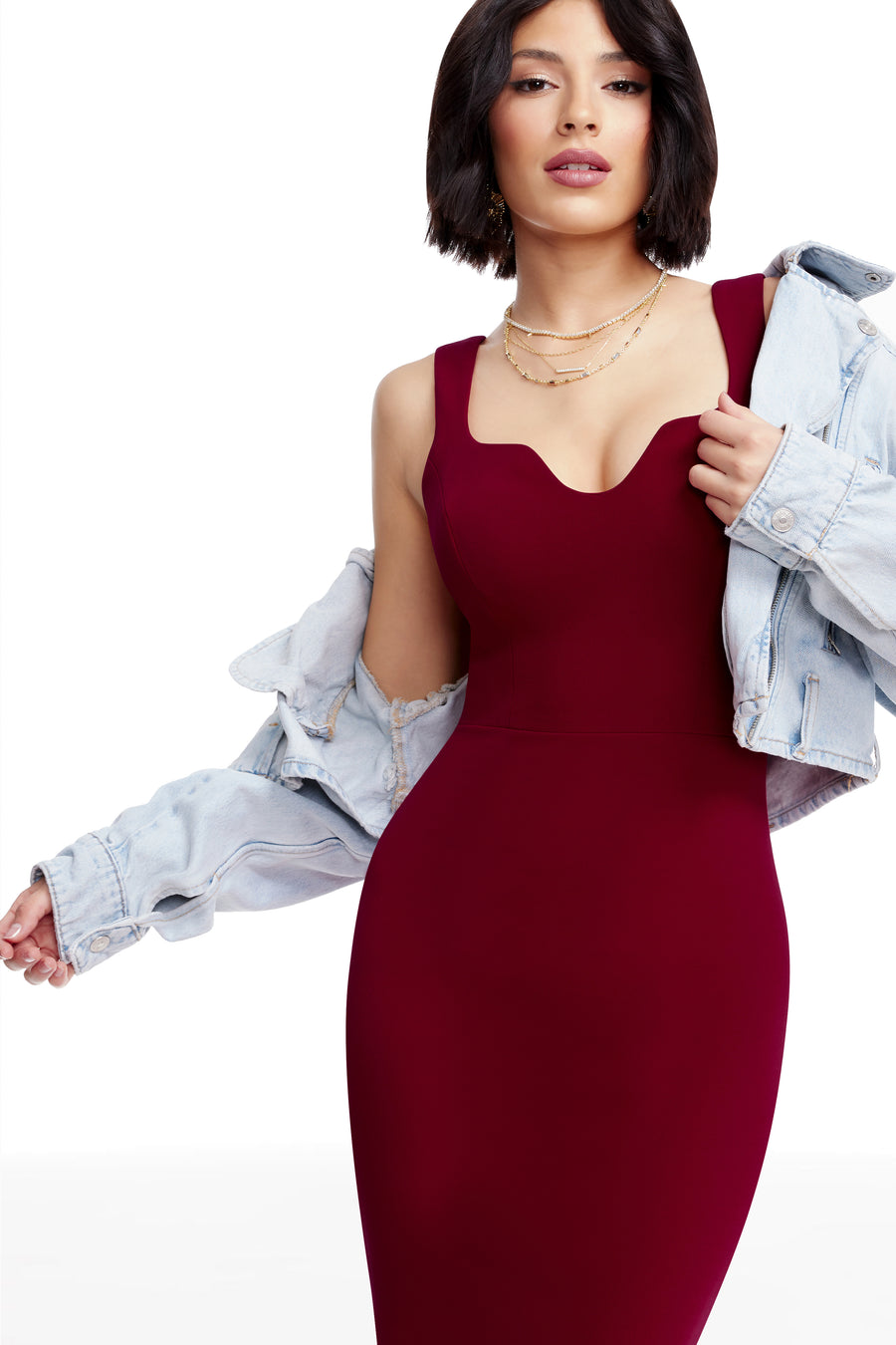 SLOANE DRESS / GARNET