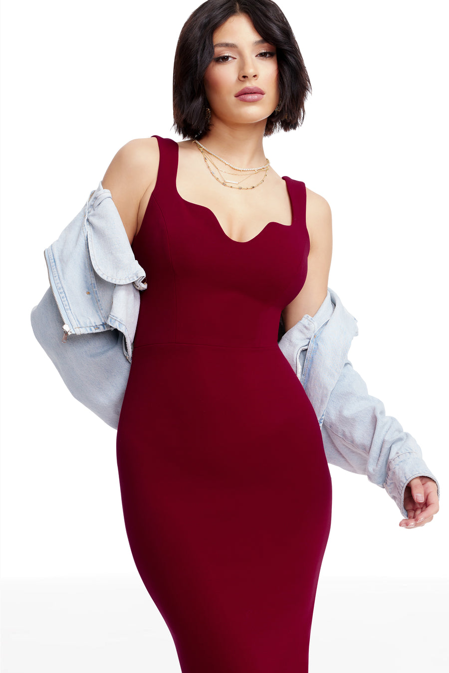 SLOANE DRESS / GARNET