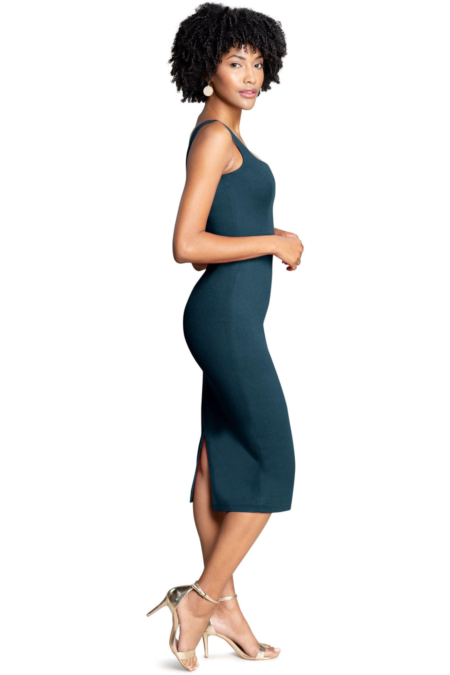 sloan midi dress CC SLOANE MIDI DRESS CALA YELLOW