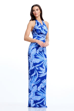 Solana Gown / NAVY MULTI