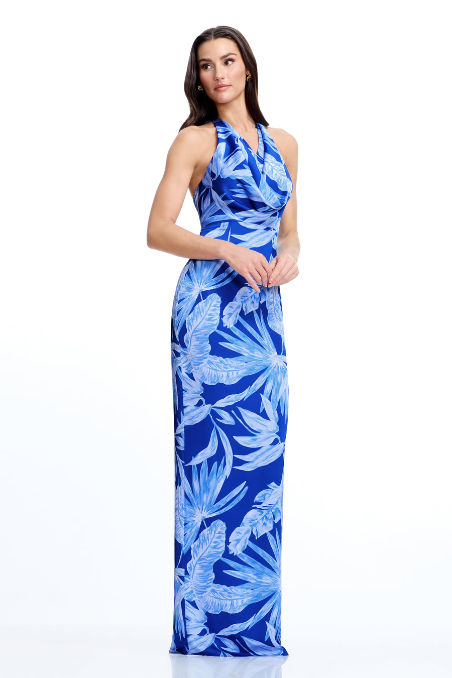 Solana Gown / NAVY MULTI