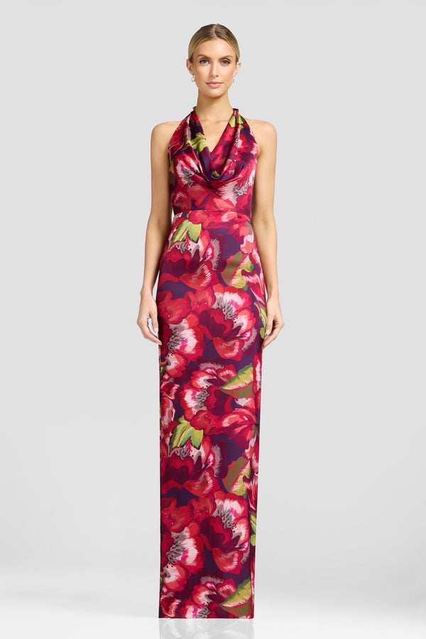 Solana Dress / DARK MAGENTA M