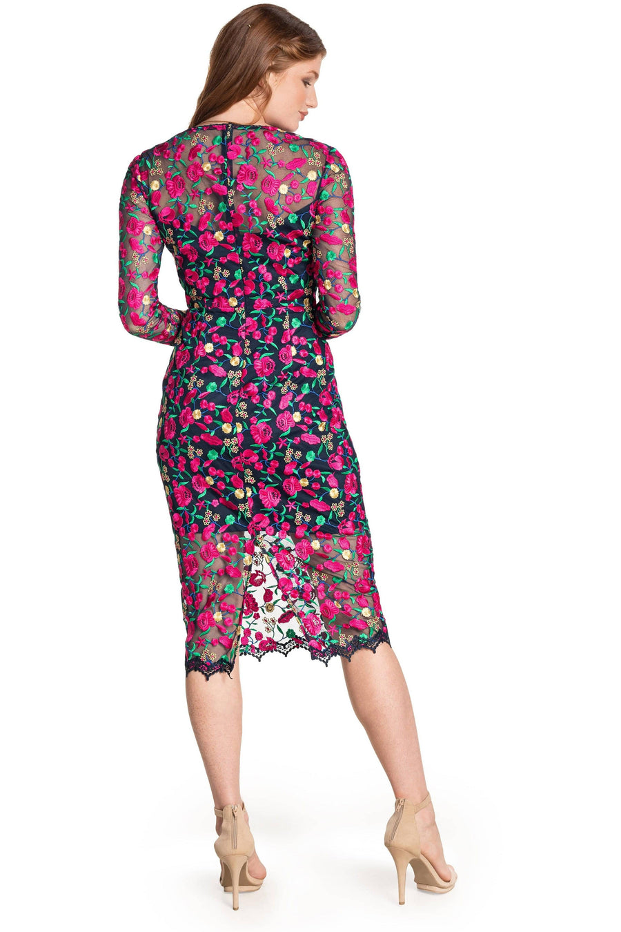 Sophia Dress / NAVY MULTI
