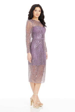 SOPHIA DRESS / DUSTYLAVENDER M