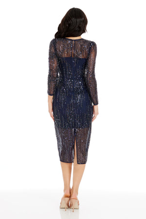 SOPHIA DRESS / MIDNIGHT BLUE M
