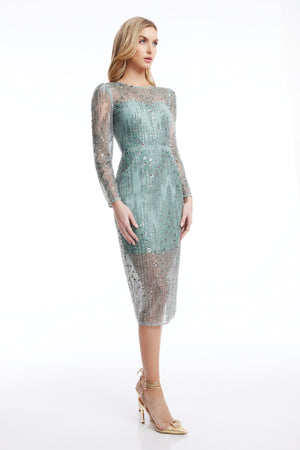 Sophia Dress / SAGE MULTI