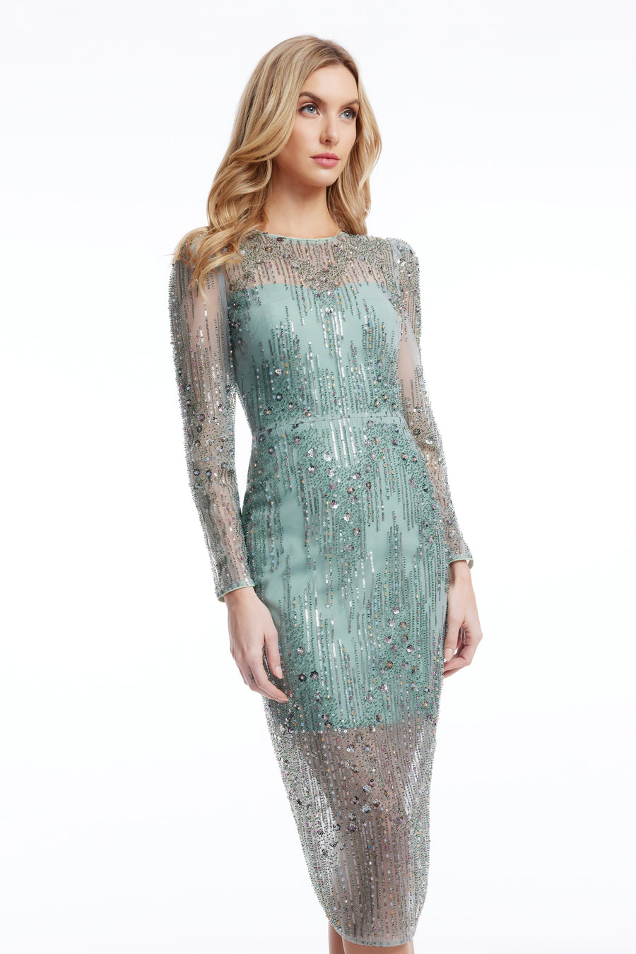 Sophia Dress / SAGE MULTI