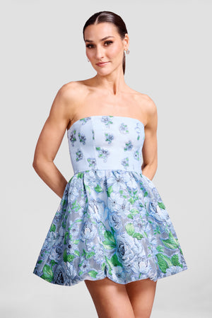 SPENCER DRESS / SKY MULTI
