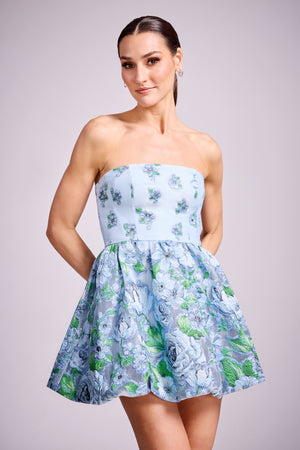 SPENCER DRESS / SKY MULTI