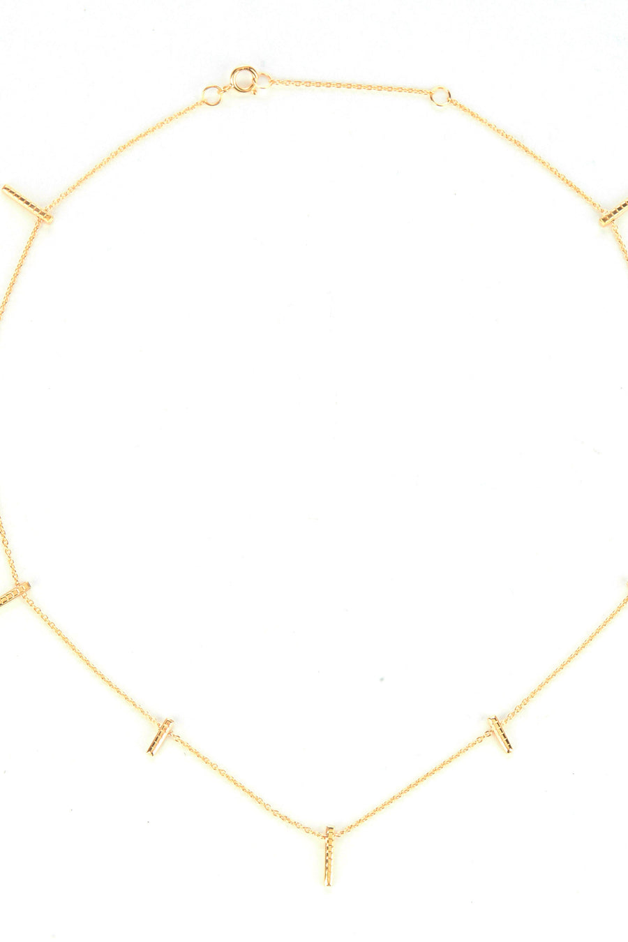 minimal gold vermeil necklace