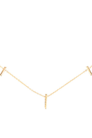 delicate gold vermeil necklace