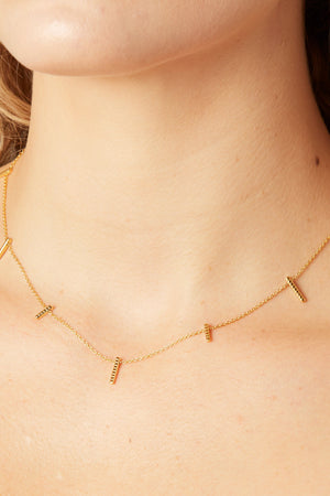 simple gold vermeil necklace