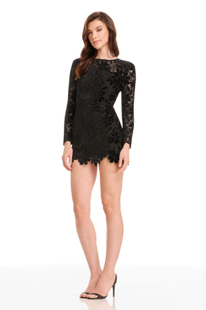 STASSI DRESS / MOCHA-BLACK