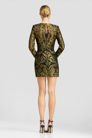 Stassi Dress / BLACK-GOLD