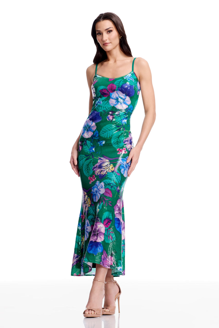 Susan Dress / KELLY GREEN MULTI