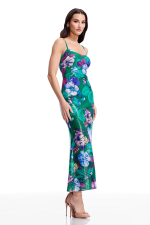 Susan Dress / KELLY GREEN MULTI