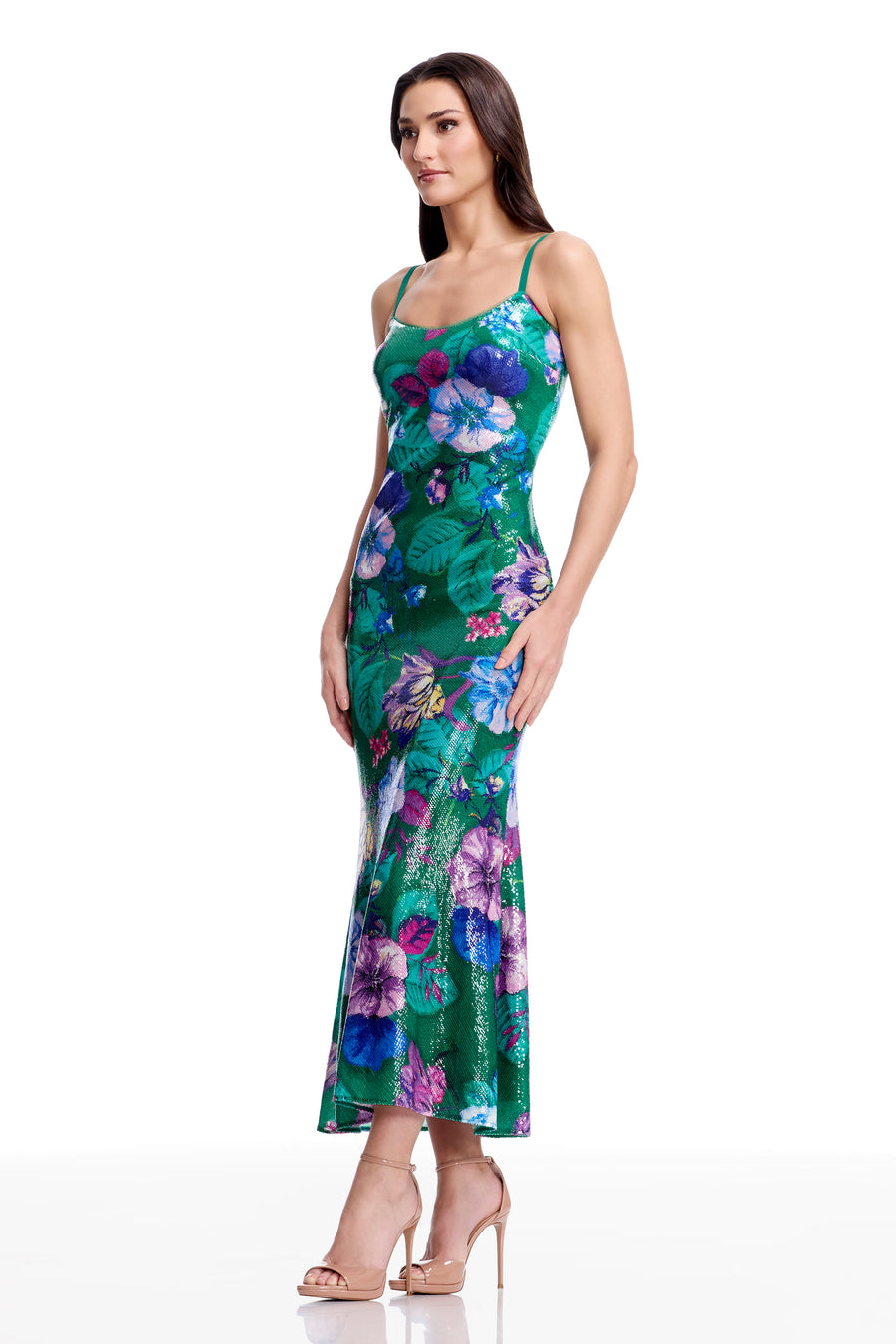 Susan Dress / KELLY GREEN MULTI