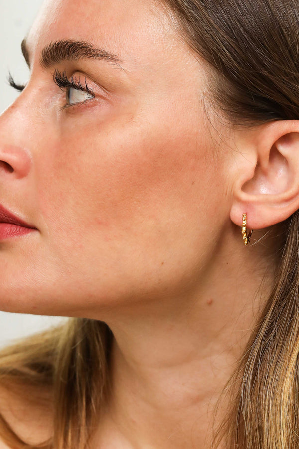gold vermeil earrings huggies