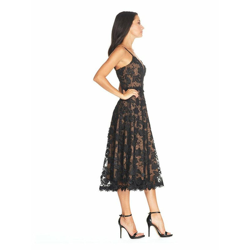 Tahani Dress / BLACK/NUDE