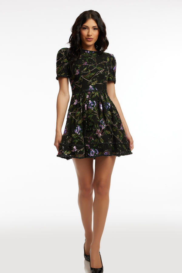 Tanner Dress / BLACK MULTI