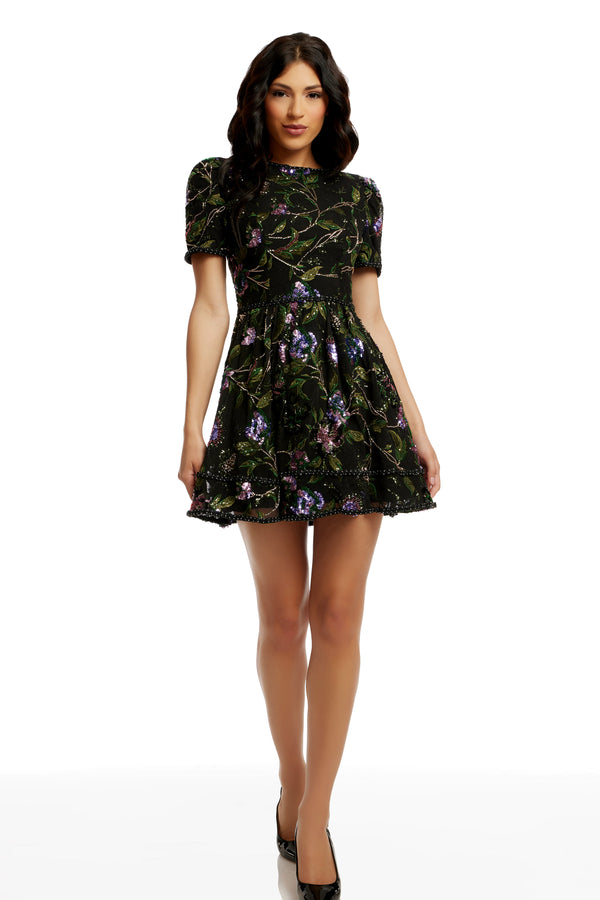Tanner Dress / BLACK MULTI